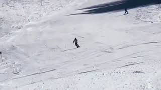 野麦峠スキー場　立て水の坂コース（2018年3月24日）