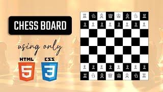 Create a Chessboard with Symbols using HTML and CSS | Learn with Anish