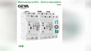 GEYA G2R Din Rail 2P 4P ATS Dual Power Automatic Transfer Switch Electrical Selector Switches Uni