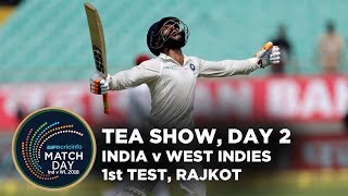 Jadeja's maiden Test hundred keeps India in control | India v West Indies, 1st Test Day 2