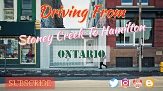 Driving From Hamilton To Stoney Creek Ontario