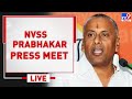 NVSS Prabhakar Press Meet LIVE - TV9