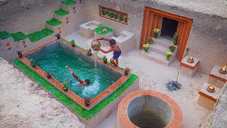 First Primitive Year Compilation | How To Build Underground Swimming Pools & Underground House