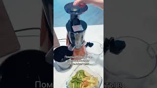 Готовим фреш из киви и яблок с соковыжималкой MoreJuicePress от Zepter🥝🍏 #сок #фреш #zepter