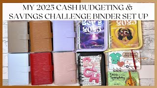 2025 CASH BUDGETING \u0026 SAVINGS CHALLENGES BINDER SETUP | SINKING FUNDS BINDER | DIY SMASH BOXES