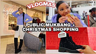 Vlogmas Day 6: Food Court Mukbang + Christmas Shop With Me, again!