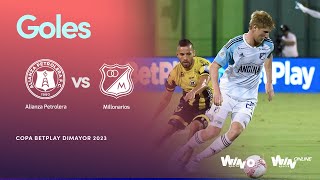 Alianza Petrolera vs. Millonarios (Goles) | Copa BetPlay Dimayor 2023 | Cuartos de Final (Vuelta)