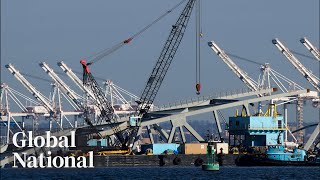 Global National: March 30, 2024 | Removal of collapsed bridge begins in Baltimore