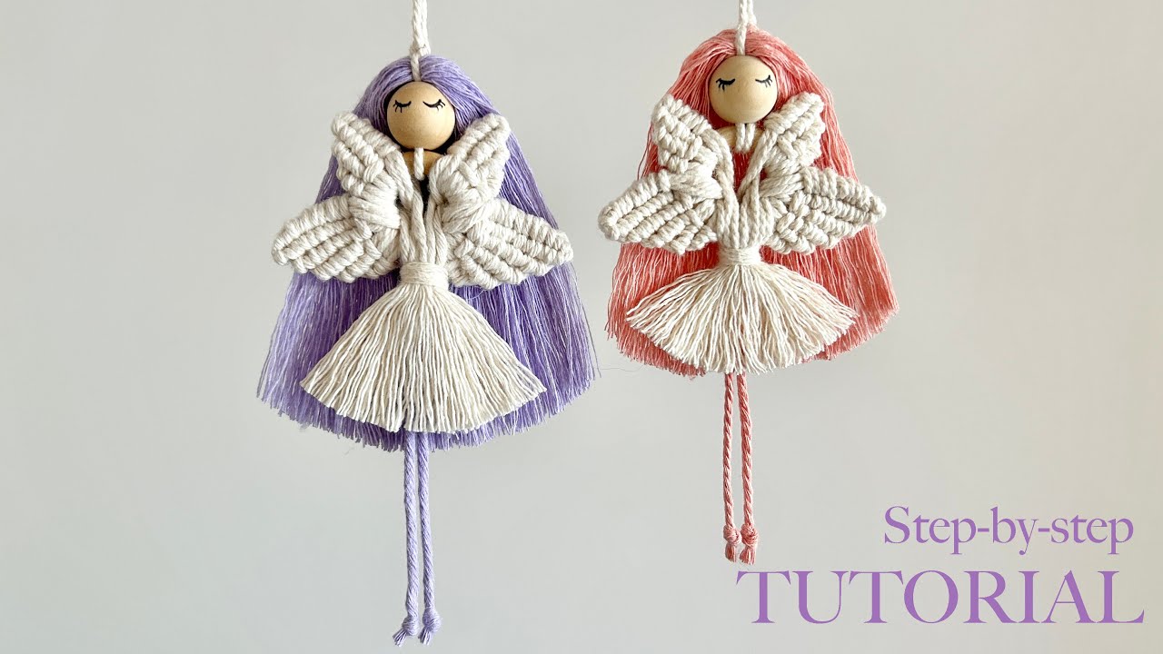 Diy Macrame Fairy Macrame Angel Doll Step By Step Tutorial Youtube