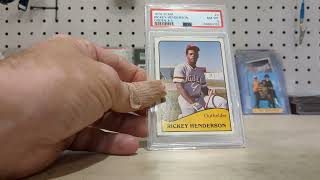 Surprising & fun PSA vintage cards submission reveal with a sharp Rickey Henderson minor league card