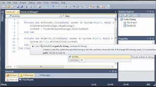 Visual Basic Tutorial - 132 - OpenFolderDialog