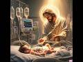 🥰jesus and cute baby help  🥰🌿#jesus #love