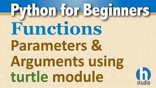 Python Function Parameters and Arguments using Turtle Module