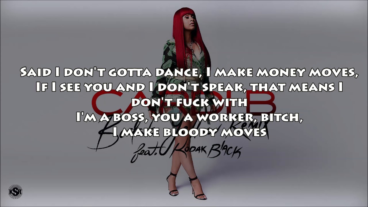 Cardi B - Bodak Yellow (feat. Kodak Black) (LYRICS) NEW! 2017 - YouTube