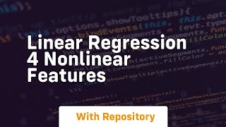 linear regression 4 nonlinear features
