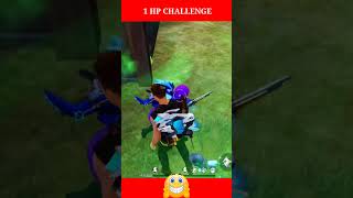1 HP CHALLENGE | free fire tik tok video | free fire funny commentry | #shorts #freefire