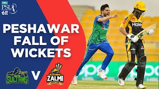 Peshawar Fall of Wickets | Multan Sultans vs Peshawar Zalmi | Final Match 34 | HBL PSL 6 | MG2L