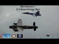 Community Charity Airshow 2018- Avro Lancster and CF-18 Hornet Heritage Flight