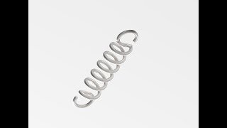 Solid Edge tutorial - 43 - Tension spring solid edge.