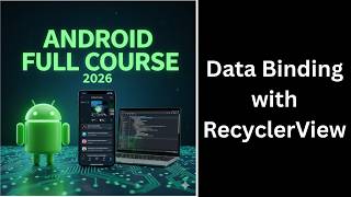 (189) Data Binding with RecyclerView | Android MVVM Tutorial