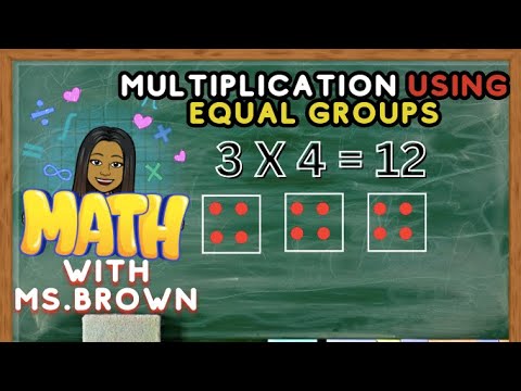How To Multiply Using Equal Groups Grade 2 3 Youtube