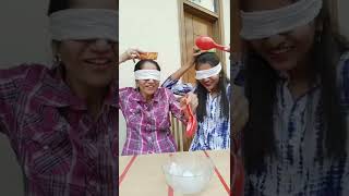 Blind fold ice 🧊picking challenge/ Kitty Party games#ytshorts#shorts #games #challenge Birthday game