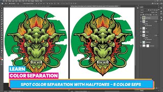 How to Do Spot Color Separation With Halftones in Photoshop for ScreenPrinting