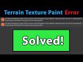 Terrain Texture Paint Error: Graphics.CopyTexture source and destination have different mipmap limit