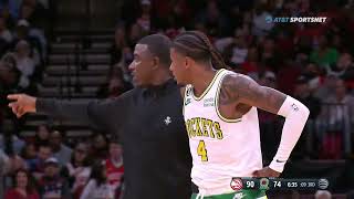 Hawks-Rockets altercation results in FOUR technical fouls 👀
