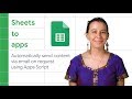 Send content automatically via a Google Sheet and an Apps Script