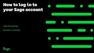 Sage Accounting - How to log in to your Sage account (Canada)