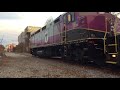 rare mbta and amtrak trains on the grand junction branch in cambridge ma