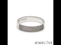 customized fingerprint engraved platinum rings for men jl pt 270 jewelove