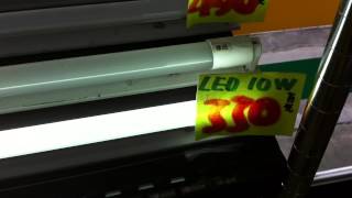 T8 LED Tube. Cover compare