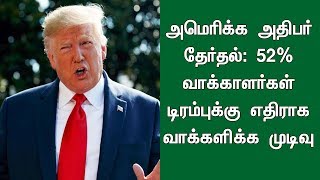 52% வாக்காளர்கள் டிரம்புக்கு எதிராக வாக்களிக்க முடிவு | Donald Trump