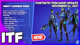 Fortnite Item Shop *NEW* MINTY LEGENDS REMOVED! [November 1st, 2021] (Fortnite Battle Royale)