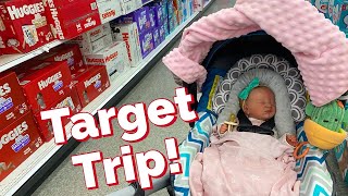 Reborn Baby’s First Outing At Target! Realistic Newborn Doll Shopping