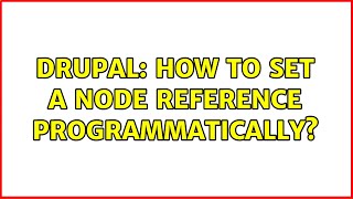 Drupal: How to set a node reference programmatically?