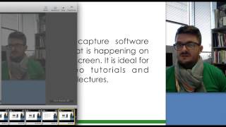 Creating a video of keynote presentation with the presenter on webcam