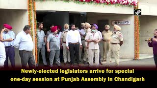 Newly-elected legislators arrive for special one-day session at Punjab Assembly in Chandigarh