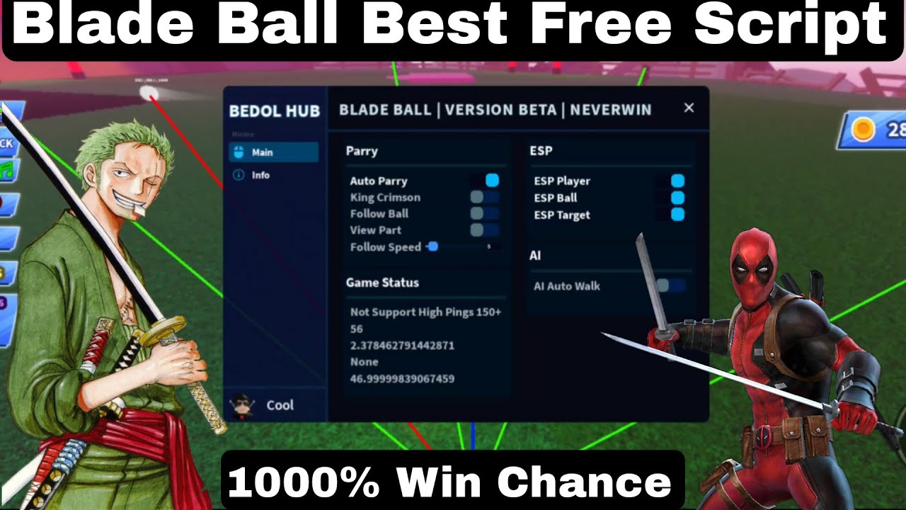 Blade Ball Best Free Script ⚽️ | Bedol Hub Blade Ball Script Gui ...