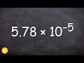 How to convert a number from scientific notation to a decimal