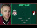 we predicted liverpool s starting 11 vs bournemouth