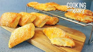 Porto's Cheese Rolls: Buttery Puff Pastry From Scratch Filled with Sweet Cream | Cooking with Kurt