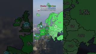 Number of Brazilians in each country 🇧🇷 #shorts #maps #mapping #slovakmaps #brazil