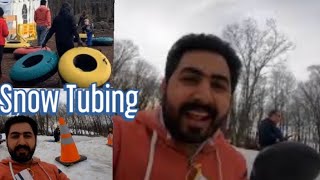 Snow Tubing Campgaw Mountain Mahwah ski NJ || Adeel Danish \u0026 Vlogs ||