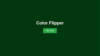 Frontend Projects: Color Flipper App with HTML, CSS & JavaScript – Fun & Dynamic UI Tutorial