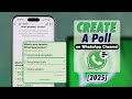 How To Create a Poll On WhatsApp Channel! [Updated]