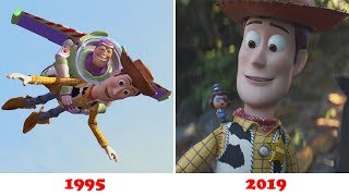 Evolution of Toy Story 1,2,3,4 (1995 - 2019)