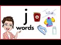 WORDS THAT START WITH Jj | 'j' Words | Phonics | Initial Sounds | letter sounds | LEARN LETTER Jj